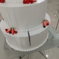 イミテーションケーキ。入刀部分