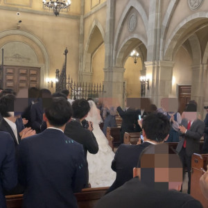 新郎新婦退場の時。|580980さんのマリエール広島の写真(2043392)