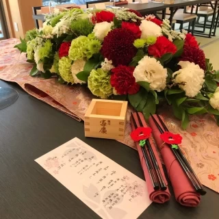 素敵なお花と会場