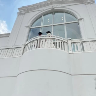 大階段に降りる前
