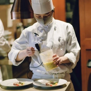 その場で仕上げていただける料理