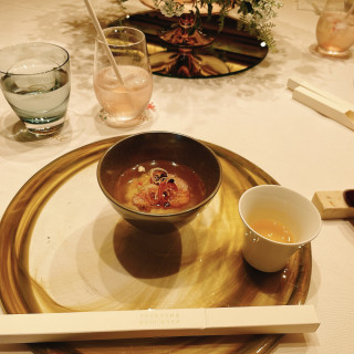 結婚式場でお茶漬け！と驚きましたがおいしかったです。