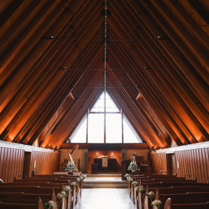 天井が高く開放的です|581758さんの軽井沢高原教会の写真(2014386)