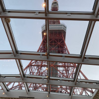 式が始まる前は東京タワーがくっきり見えました