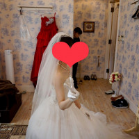 新婦メイクルームにて