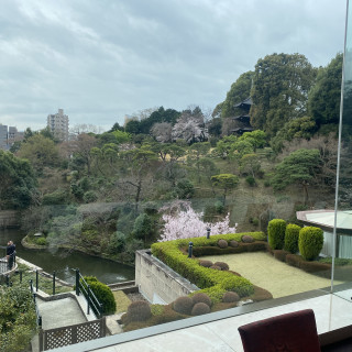 披露宴会場から見える庭園