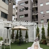 屋上です。ストーブもあります