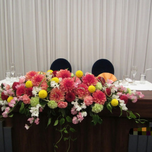 メインテーブル(高砂)|582304さんの宇都宮東武ホテルグランデの写真(1180393)