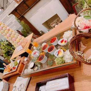 デザートのビュッフェ、どれも美味しかったです。