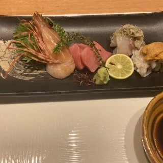 お刺身。試食会での写真。