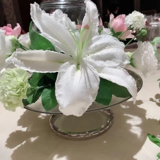 装花が綺麗でした。