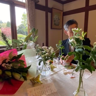 シンプルな装花
