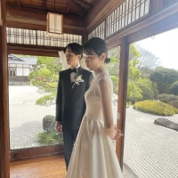 枯山水が見える縁側