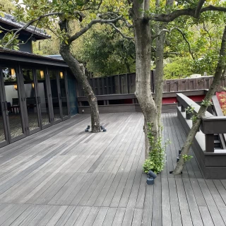 披露宴会場のテラスです。