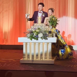 会場が広いのでとってもドレスが
映えます！！