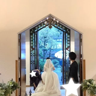 退場の際の緑が美しい