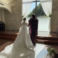 感動のバージンロード満足しました。諦めていた結婚式に涙でした