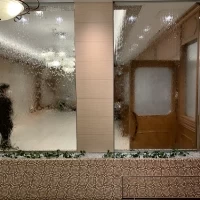 水の壁がオシャレ