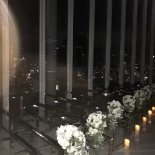 夜景が美しいチャペル