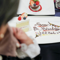 母親の誕生日に結婚式だったのでサプライズプレート