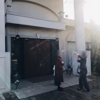 チャペル入り口
フラワーシャワースポット