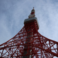 会場前の東京タワー（ライトアップ前）