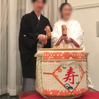 お色直しで白無垢に