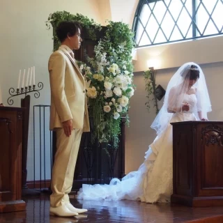 手作り結婚証明書に
サインしました