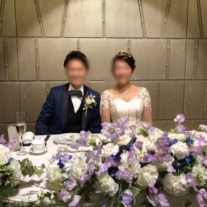 新郎新婦テーブル|584211さんの富麗華の写真(1189443)