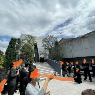 特徴あるチャペルでした。