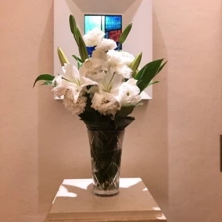 挙式場近くの装飾