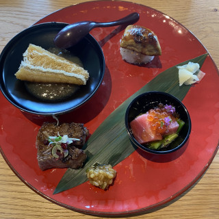 フォアグラずしが、かなり食べ応えありました。