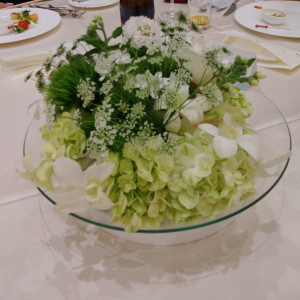 テーブルのお花|584414さんのマリアージュ彦根の写真(1191712)