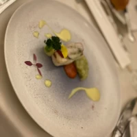 真鯛のロースト モッツァレラとトマトのクリーム仕立て