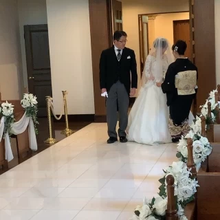 挙式のベールダウンです。