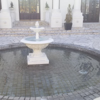 ヴィクトリアハウスのガーデンにある噴水