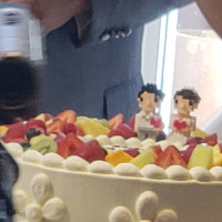 結婚式当日のウェディングケーキ