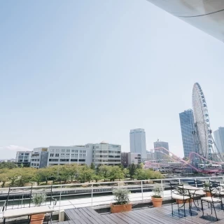 披露宴会場のバルコニー