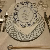青で統一。おしゃれでした。