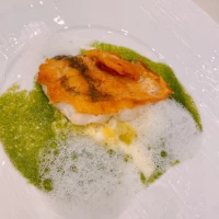 甘鯛のポワレ　焼きウニ添え