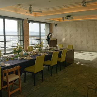 披露宴会場では模擬入場の演出をしてくださいました
