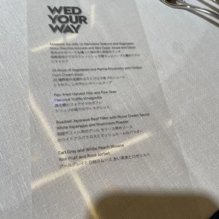 メニュー表もデザイン性あふれるものでした