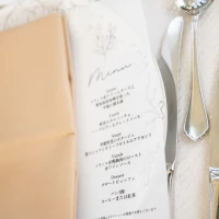 メニュー表はプラン外のため、手作り