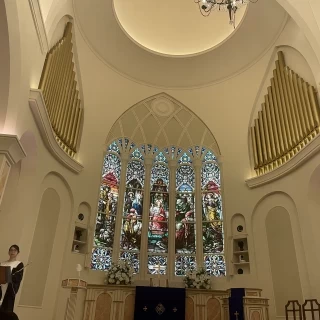 天井も高く素敵なところでした。