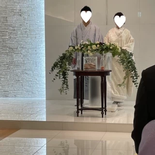 チャペル。手前にサンドセレモニーを設置してます。