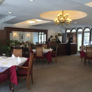 普段はランチなどもできる会場。落ち着いた雰囲気でした。