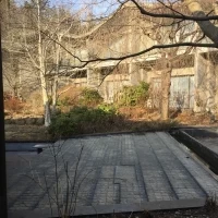 ラウンジから外を。