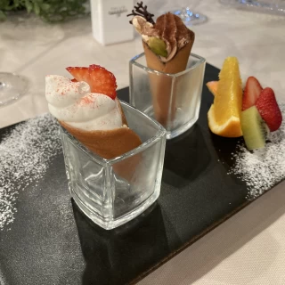 デザートビュッフェは個包装になってます