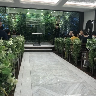 本当に綺麗な会場です。