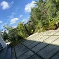 挙式会場の隣に庭があり写真撮影などができる